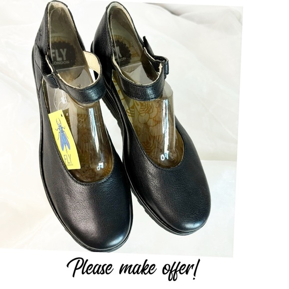 Fly London Shoes - FLY LONDON Women’s Mary Jane Wedge Shoe! Made in Portugal 39 8 81/2

BAWO543FLY